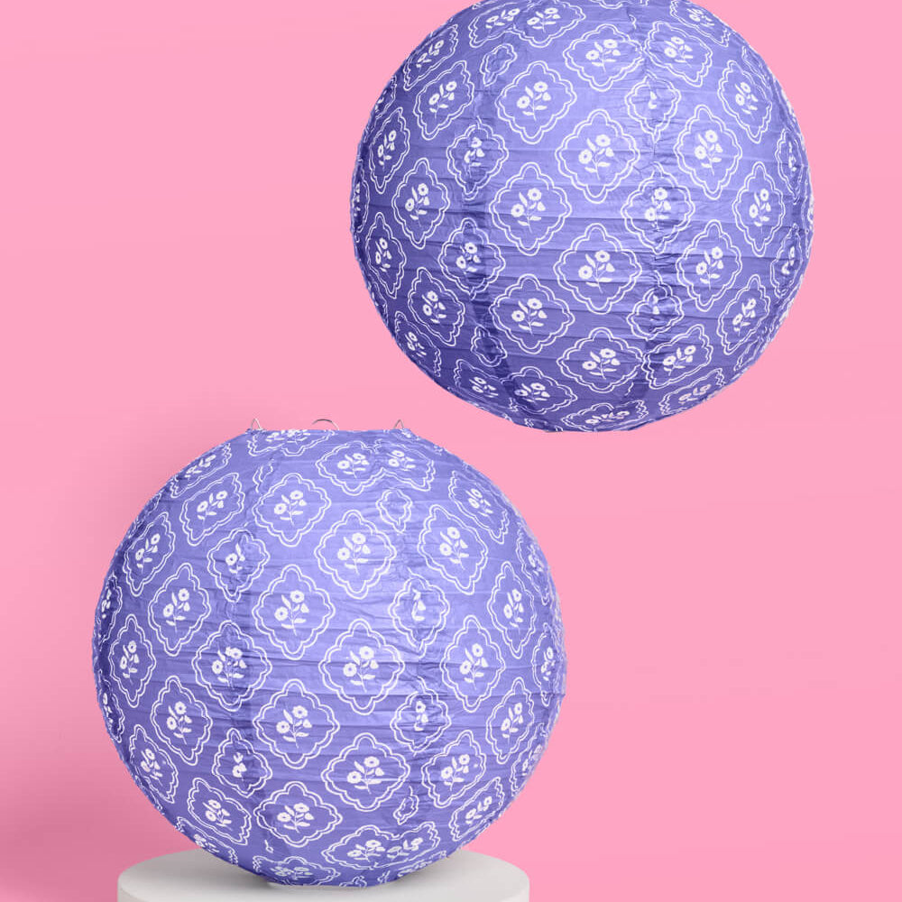 Coastal Lanterns - set of 6 paper lanterns xo, Fetti xo, Fetti Collective Coastal Lanterns - set of 6 paper lanterns Bonjour Fete - Party Supplies