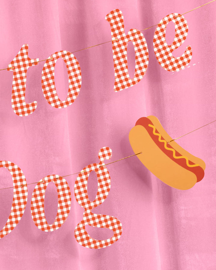 Hot Dog Banner - printed paper banner xo, Fetti Banners Hot Dog Banner - printed paper banner Bonjour Fete - Party Supplies