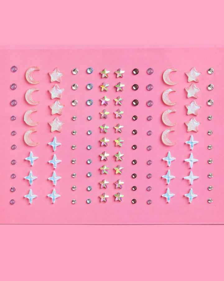 Celestial Face Gems - Moon & Star Set