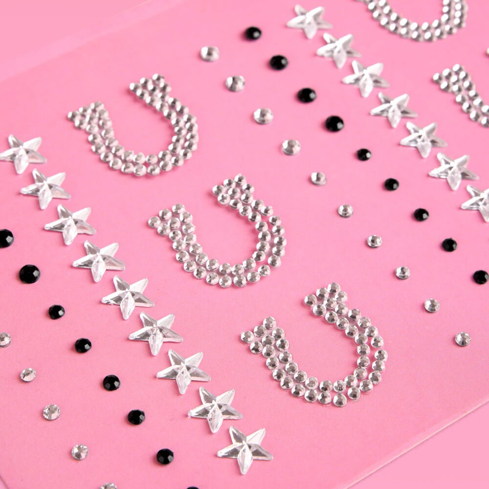COWBOY ADHESIVE FACE GEMS xo, Fetti Kid's Accessories & Costumes COWBOY ADHESIVE FACE GEMS Bonjour Fete - Party Supplies