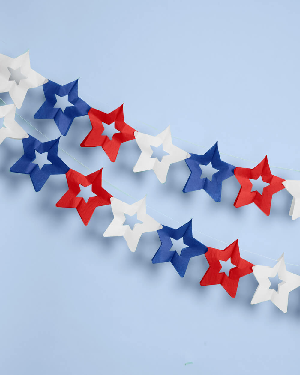 Star Spangled Paper Star Banners, Set of 2
