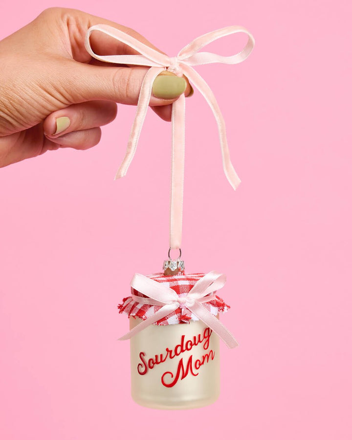 Sourdough Mom Glass Jar Ornament