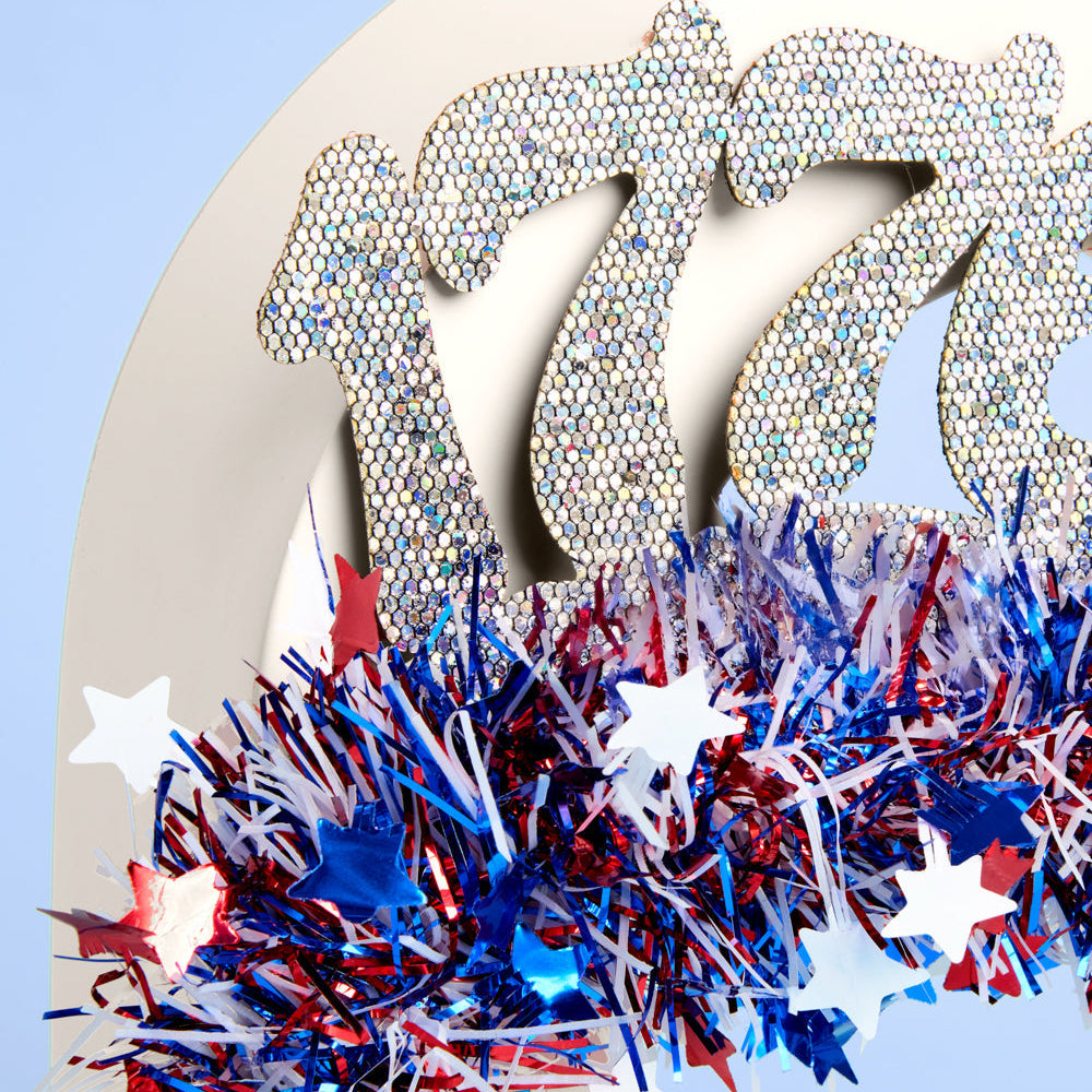 America 250 Headband - patriotic tinsel headband xo, Fetti party headband America 250 Headband - patriotic tinsel headband Bonjour Fete - Party Supplies