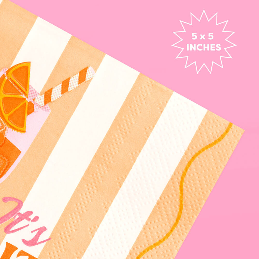 Spritz Napkins - 25 paper cocktail napkins - Bonjour Fête 