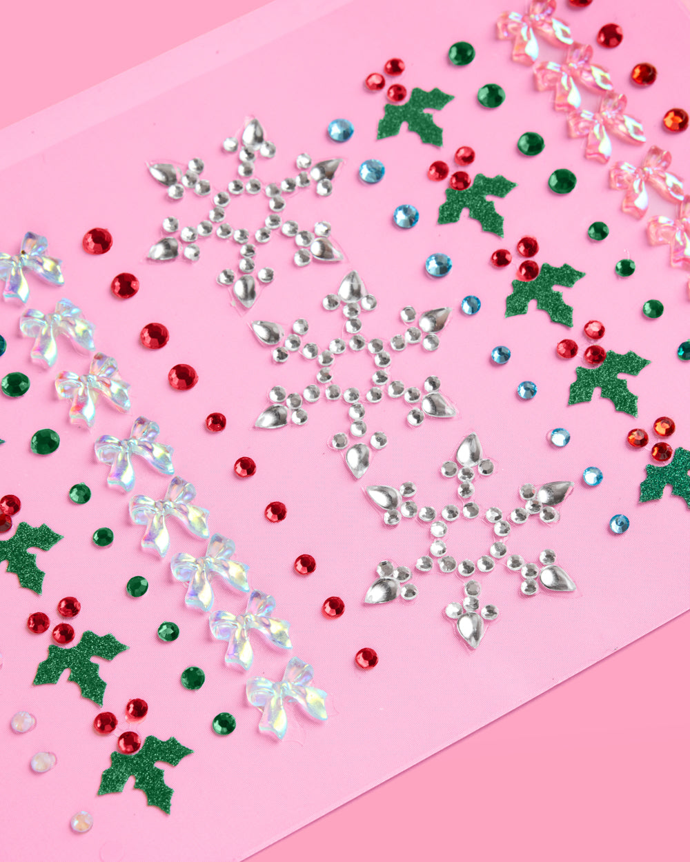 Christmas Face Gems - Snowflake & Mistletoe Set