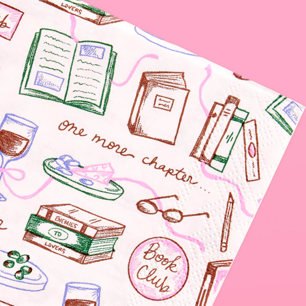 Book Club Napkins - 25 paper napkins - Bonjour Fête 
