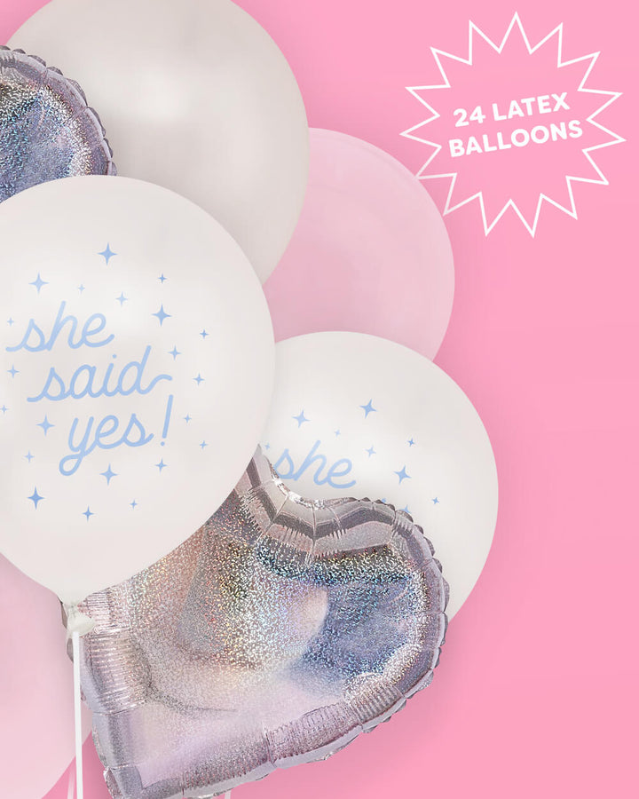 Engagement balloon set detail