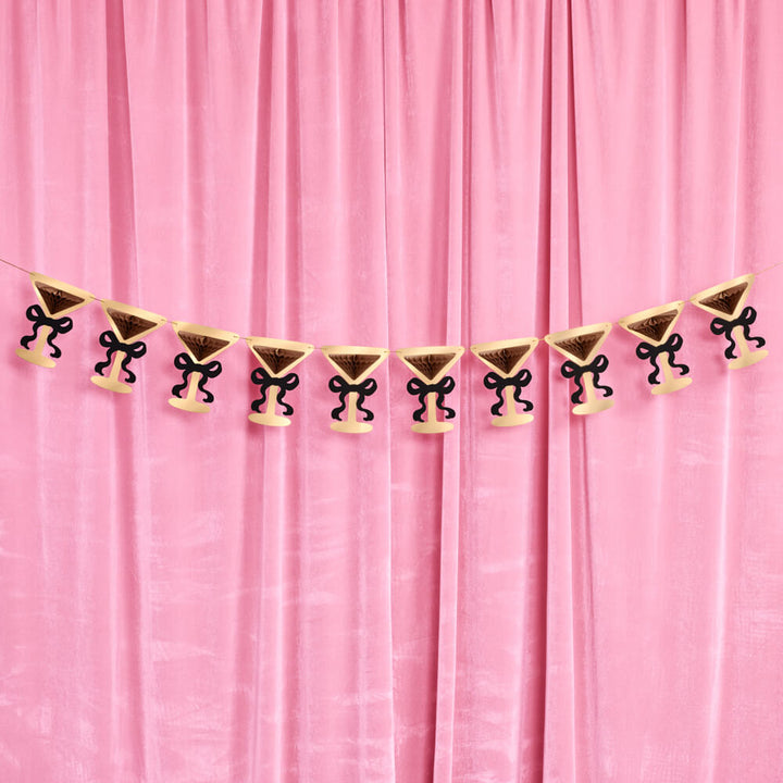 Espresso Martini Banner - 3D paper banner xo, Fetti Banners Espresso Martini Banner - 3D paper banner Bonjour Fete - Party Supplies
