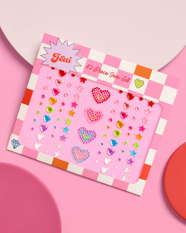 Rainbow Face Gems - Heart & Star Set