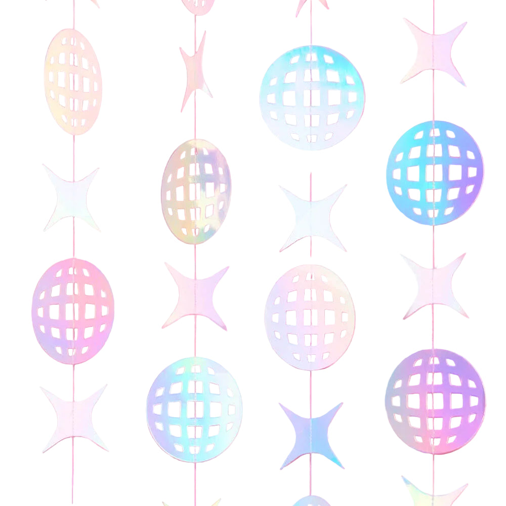 Shimmer Disco Garland - iridescent foil backdrop - Bonjour Fête 