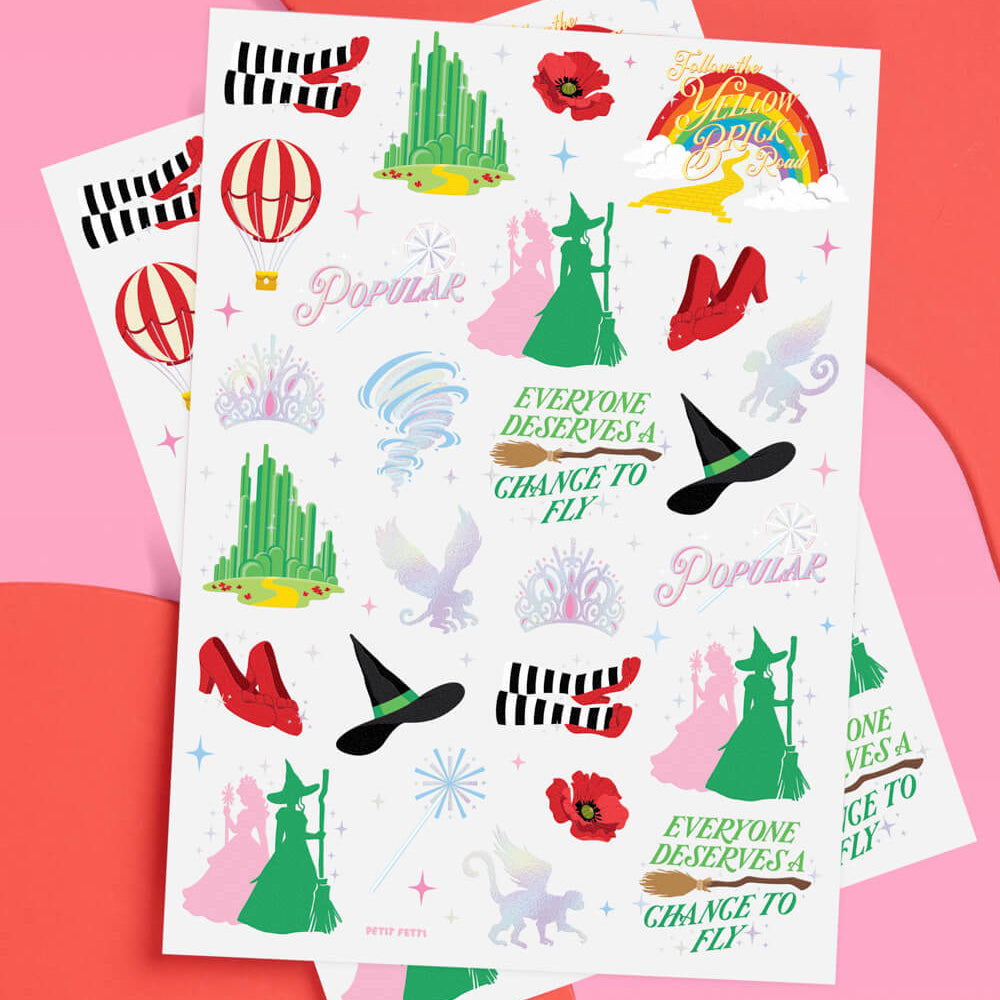 WICKED TEMPORARY TATTOOS xo, Fetti Stickers & Temporary Tattoos WICKED TEMPORARY TATTOOS Bonjour Fete - Party Supplies