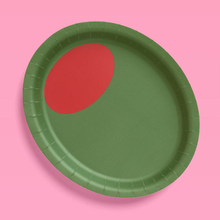 Extra Dirty Plate Set - 32 paper plates, 2 sizes xo, Fetti paper plates Extra Dirty Plate Set - 32 paper plates, 2 sizes Bonjour Fete - Party Supplies
