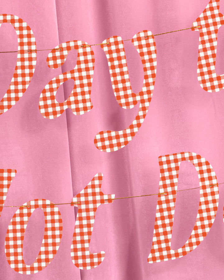 Hot Dog Banner - printed paper banner xo, Fetti Banners Hot Dog Banner - printed paper banner Bonjour Fete - Party Supplies