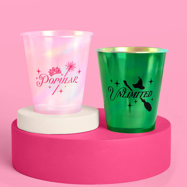 Emerald City Cups - 16 plastic cups xo, Fetti xo, Fetti Collective Emerald City Cups - 16 plastic cups Bonjour Fete - Party Supplies