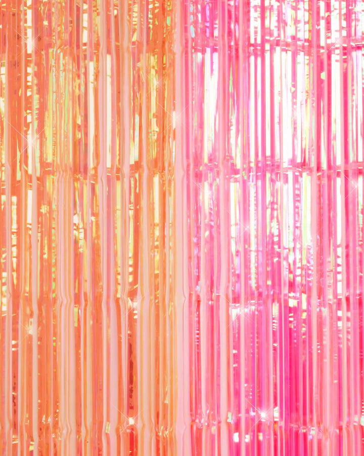 Sunset Curtain Pack - pink + orange foil curtains