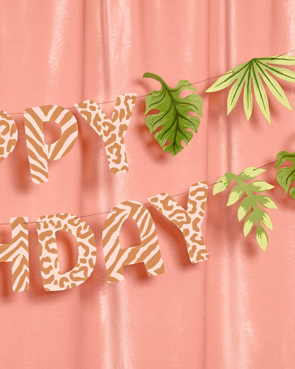 Safari Happy Birthday Banner
