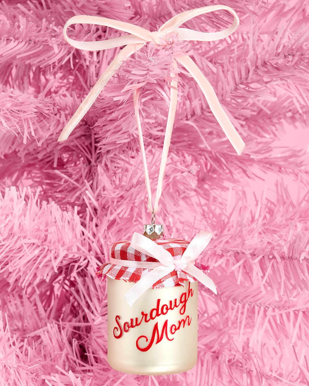 Sourdough Mom Glass Jar Ornament