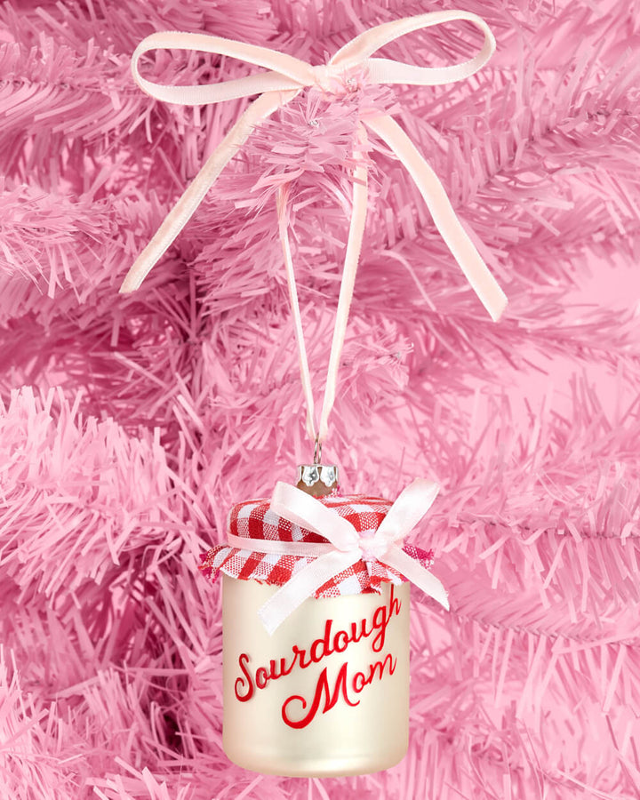 Sourdough Mom Glass Jar Ornament