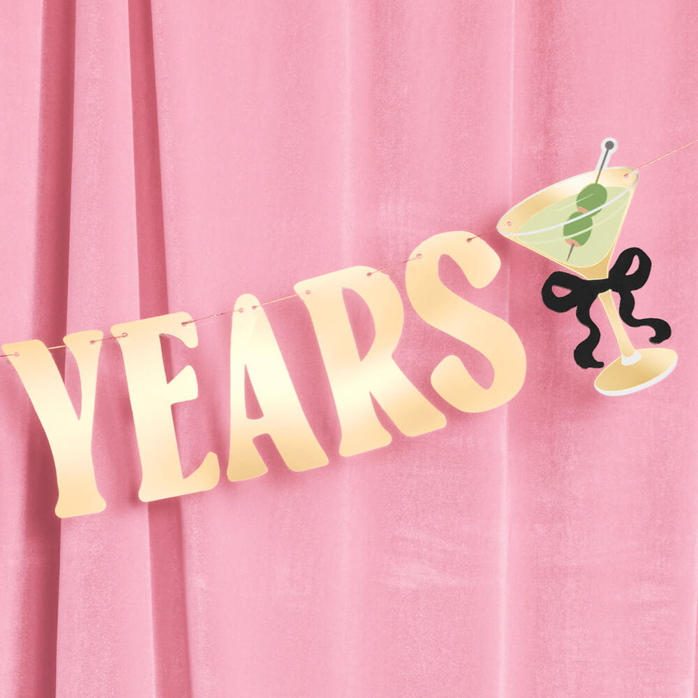 Cheers to 40 Years Banner - gold foil banner xo, Fetti Banners Cheers to 40 Years Banner - gold foil banner Bonjour Fete - Party Supplies