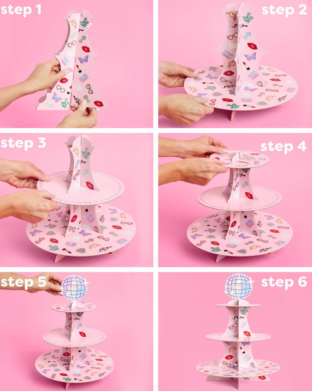 UNOFFICIAL SWIFTIE ERAS CUPCAKE TOWER xo, Fetti xo, Fetti Collective UNOFFICIAL SWIFTIE ERAS CUPCAKE TOWER Bonjour Fete - Party Supplies
