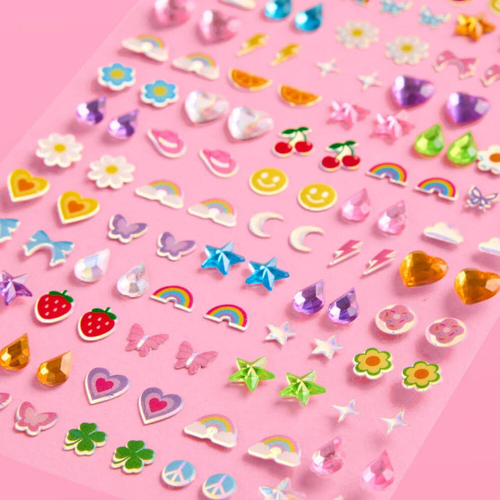 Rainbow Stick On Earrings