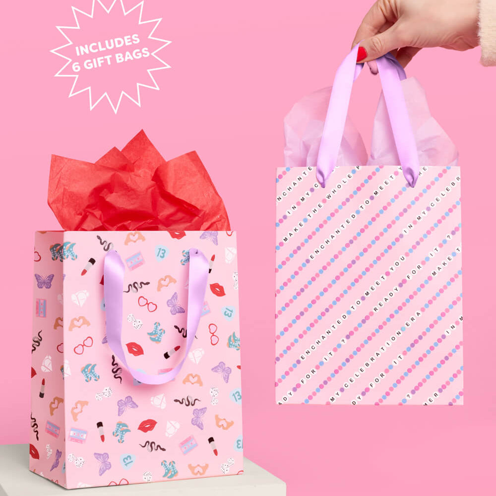 Gifting Era Bag Set - 6 gift bags xo, Fetti xo, Fetti Collective Gifting Era Bag Set - 6 gift bags Bonjour Fete - Party Supplies