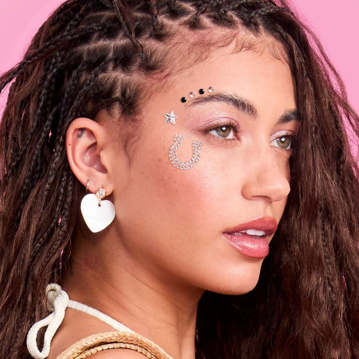 COWBOY ADHESIVE FACE GEMS xo, Fetti Kid's Accessories & Costumes COWBOY ADHESIVE FACE GEMS Bonjour Fete - Party Supplies