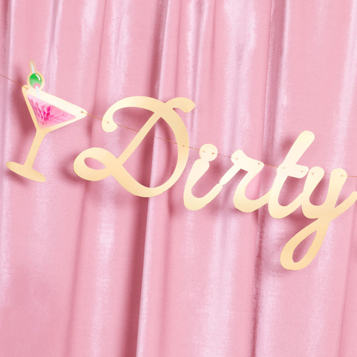 Dirty Thirty Banner - 3D paper banner xo, Fetti Banners Dirty Thirty Banner - 3D paper banner Bonjour Fete - Party Supplies
