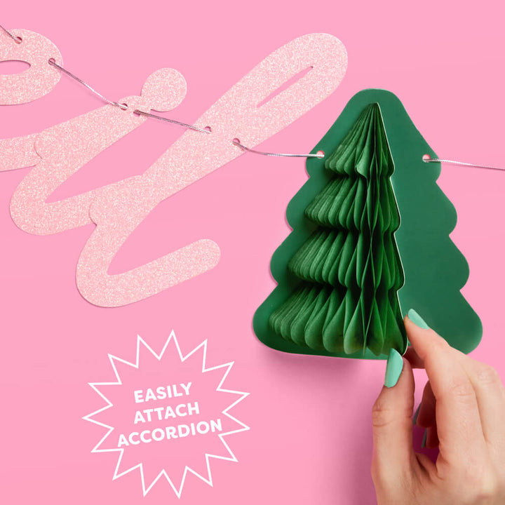 Last Trail Banner - 3D paper banner xo, Fetti Banners Last Trail Banner - 3D paper banner Bonjour Fete - Party Supplies