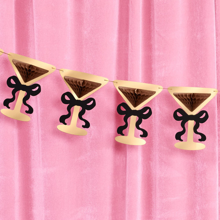Espresso Martini Banner - 3D paper banner xo, Fetti Banners Espresso Martini Banner - 3D paper banner Bonjour Fete - Party Supplies