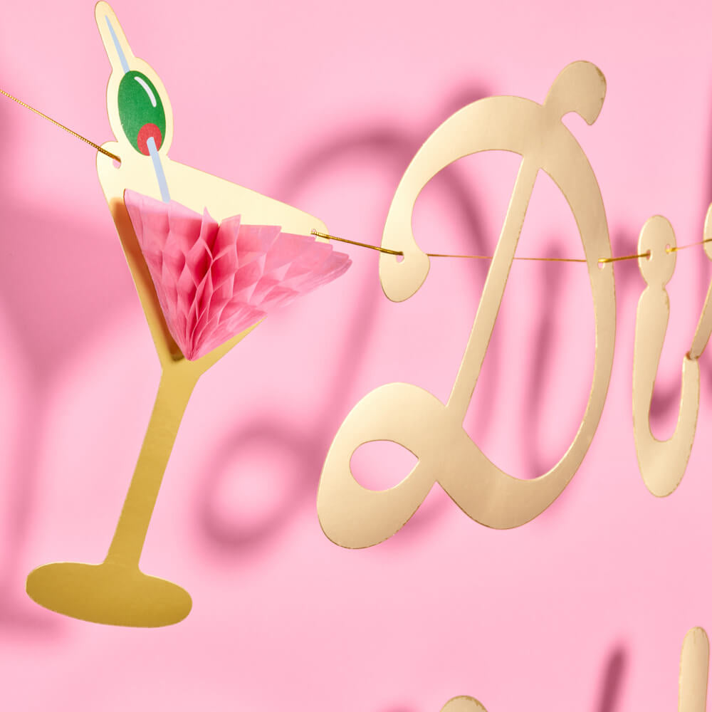 Dirty Thirty Banner - 3D paper banner xo, Fetti Banners Dirty Thirty Banner - 3D paper banner Bonjour Fete - Party Supplies