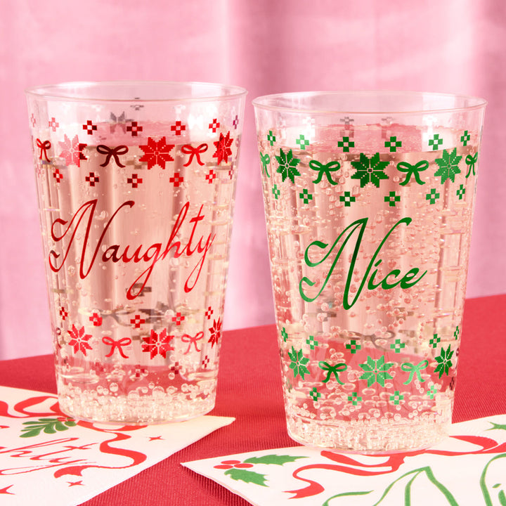 Naughty + Nice Cups - 30 plastic cups xo, Fetti xo, Fetti Collective Naughty + Nice Cups - 30 plastic cups Bonjour Fete - Party Supplies