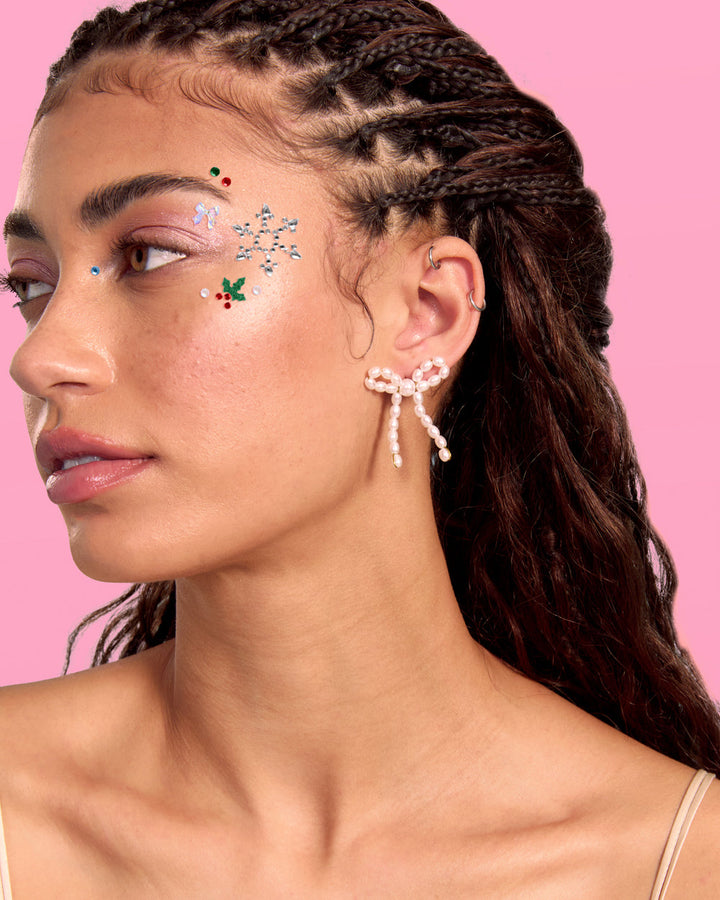 Christmas Face Gems - Snowflake & Mistletoe Set