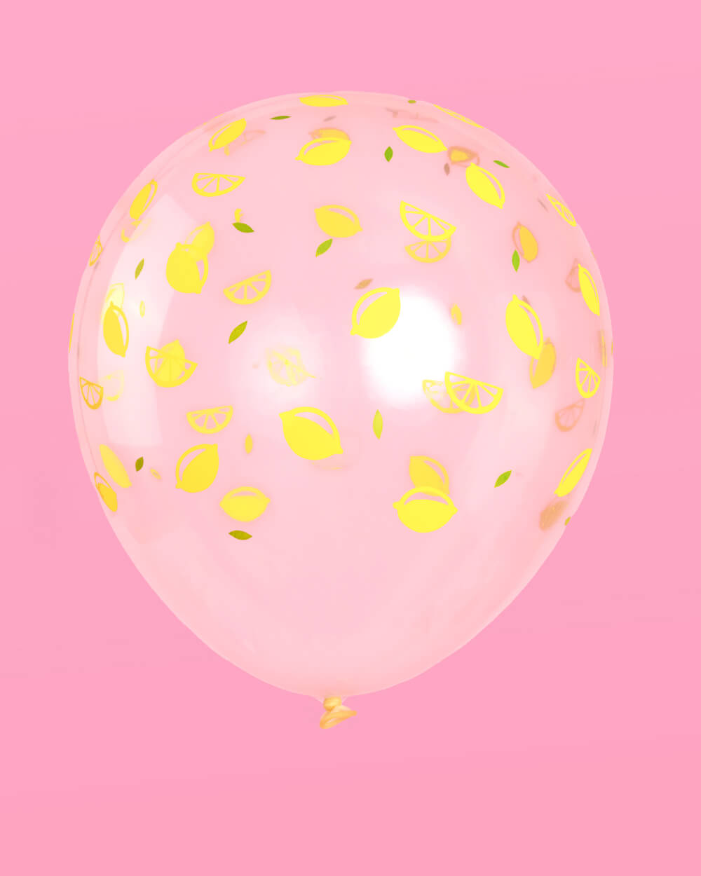 Lemon Printed Balloons - 24 latex balloons