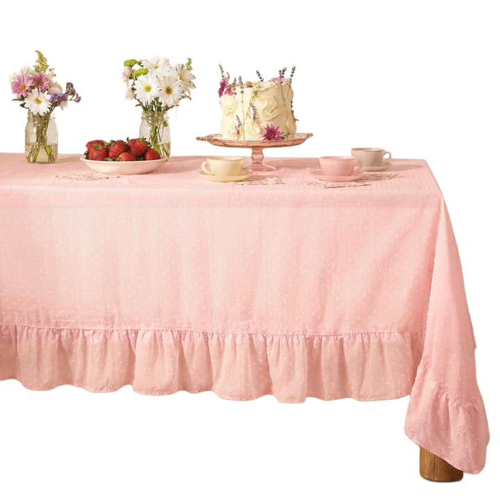 Tea Party Tablecloth - sheer polka dot tablecloth - Bonjour Fête 