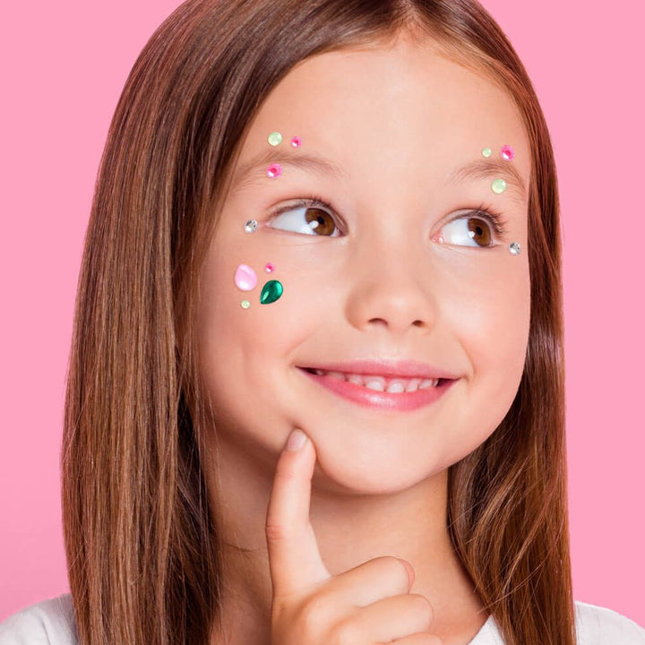 Emerald City Gem Set - 112 adhesive face gems xo, Fetti xo, Fetti Collective Emerald City Gem Set - 112 adhesive face gems Bonjour Fete - Party Supplies
