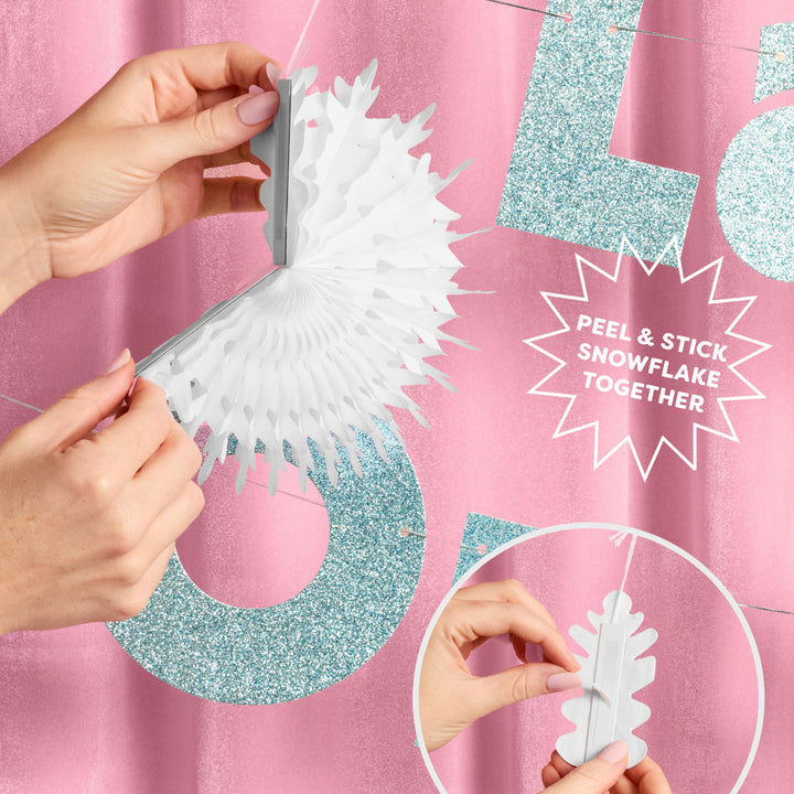 Last Toast On the Slopes Banner - 3D glitter banner xo, Fetti xo, Fetti Collective Last Toast On the Slopes Banner - 3D glitter banner Bonjour Fete - Party Supplies