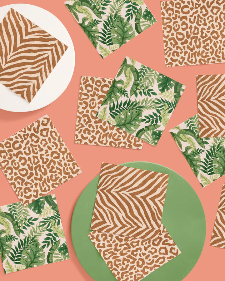 Safari Animal Cocktail Napkins