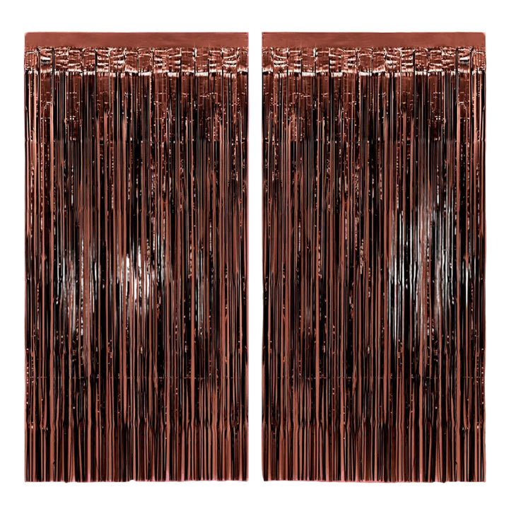 Espresso Martini Curtain - set of 2 curtains xo, Fetti foil curtain Espresso Martini Curtain - set of 2 curtains Bonjour Fete - Party Supplies