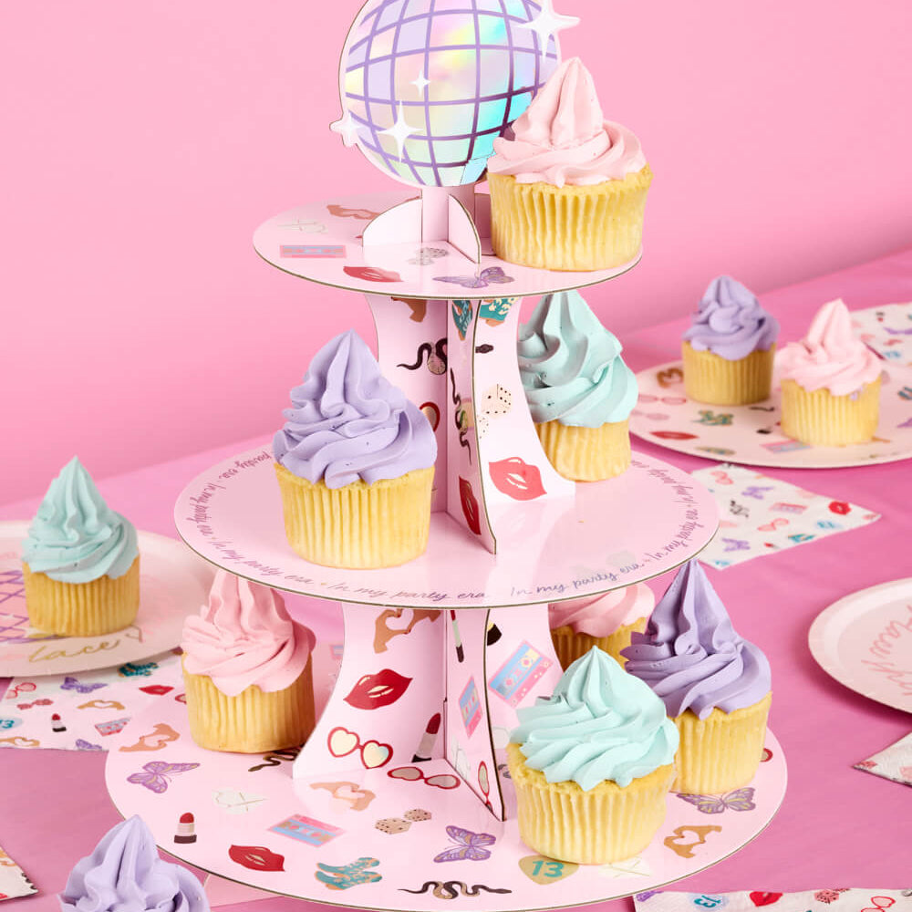 UNOFFICIAL SWIFTIE ERAS CUPCAKE TOWER xo, Fetti xo, Fetti Collective UNOFFICIAL SWIFTIE ERAS CUPCAKE TOWER Bonjour Fete - Party Supplies