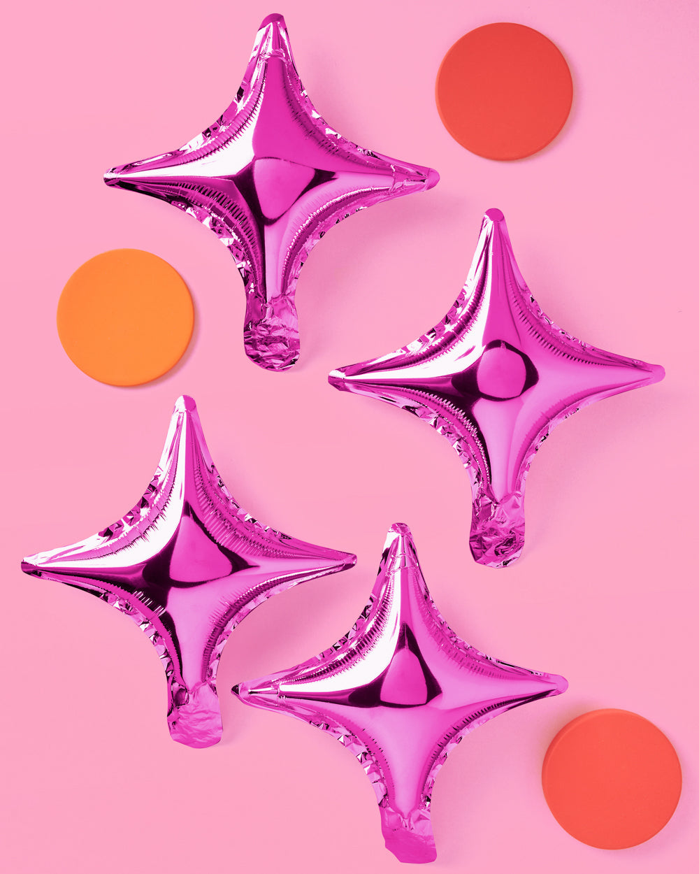 Sparkle foil balloons styled with party decor