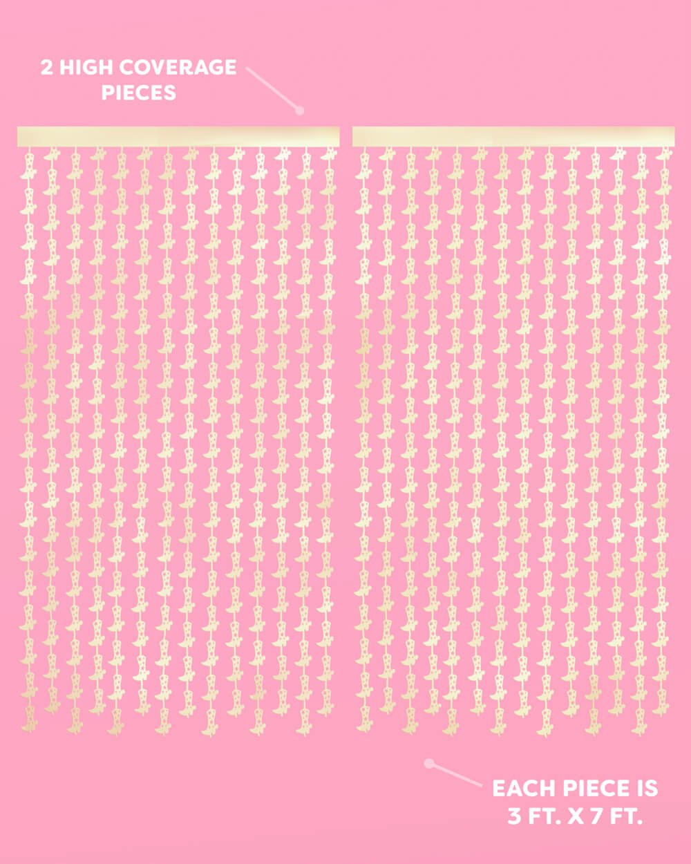 Wild Wild West Pack - cowgirl boot + fringe curtains xo, Fetti xo, Fetti Collective Wild Wild West Pack - cowgirl boot + fringe curtains Bonjour Fete - Party Supplies