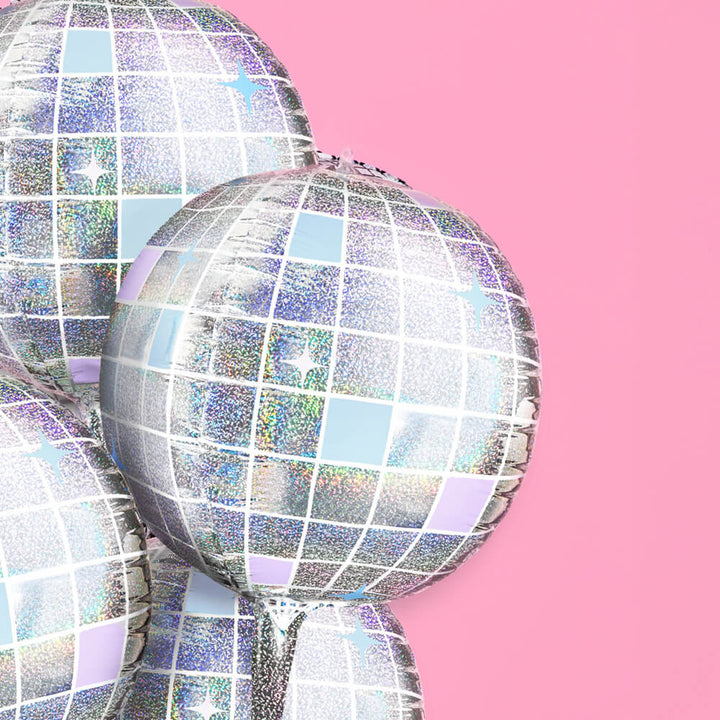 Shimmer Disco Balloon - 4 disco ball balloons xo, Fetti balloons Shimmer Disco Balloon - 4 disco ball balloons Bonjour Fete - Party Supplies