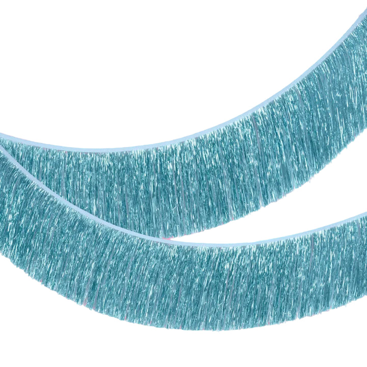 Aquamarine Fringe - blue foil banner xo, Fetti Banners Aquamarine Fringe - blue foil banner Bonjour Fete - Party Supplies