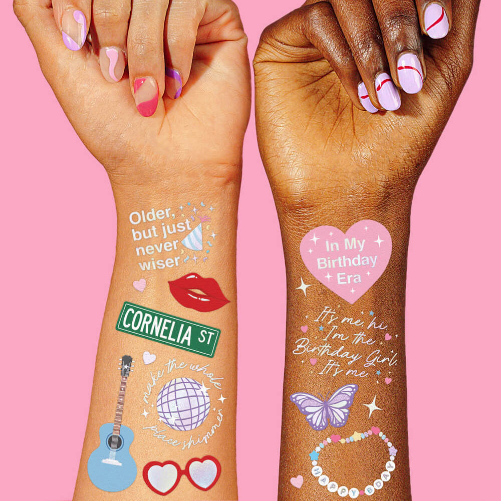 Birthday Era Tats - 50 temporary tattoos xo, Fetti xo, Fetti Collective Birthday Era Tats - 50 temporary tattoos Bonjour Fete - Party Supplies