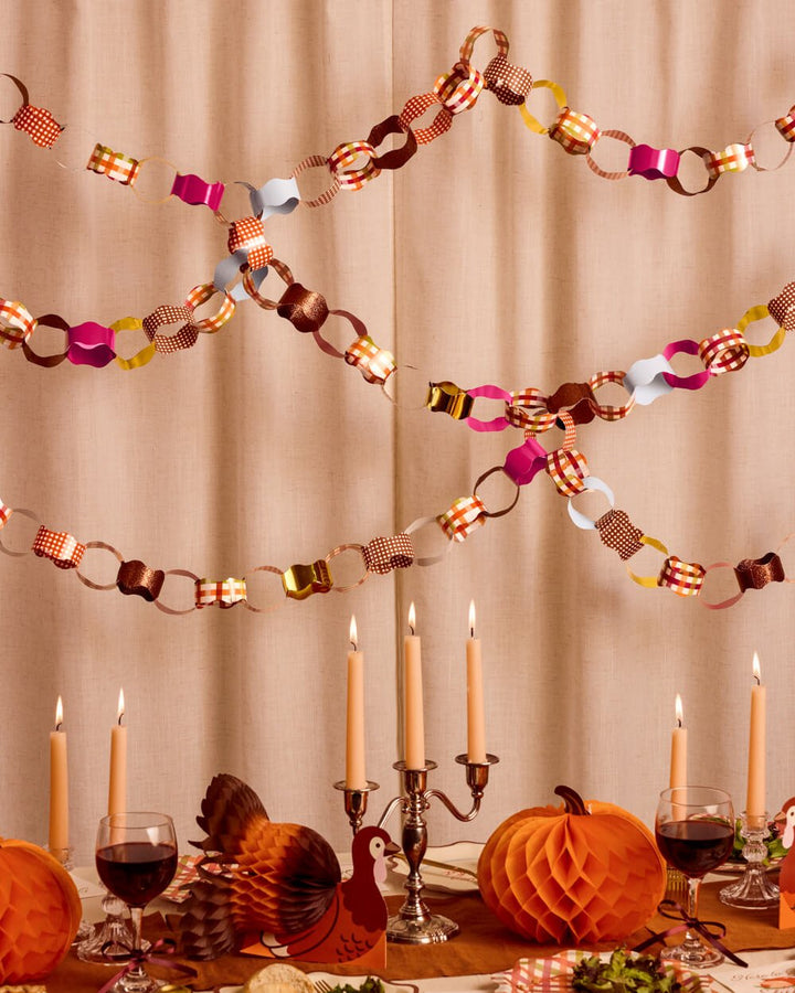Thanksgiving Paper Chains - autumn paper garland