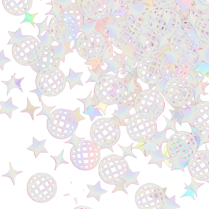 Disco Confetti - 200 pc iridescent foil confetti xo, Fetti confetti Disco Confetti - 200 pc iridescent foil confetti Bonjour Fete - Party Supplies