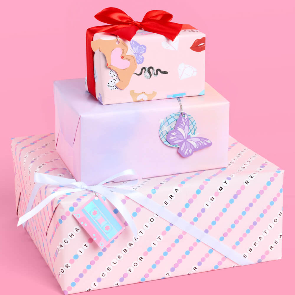 Gifting Era Wrapping Paper - 12 sheets + 16 tags xo, Fetti xo, Fetti Collective Gifting Era Wrapping Paper - 12 sheets + 16 tags Bonjour Fete - Party Supplies