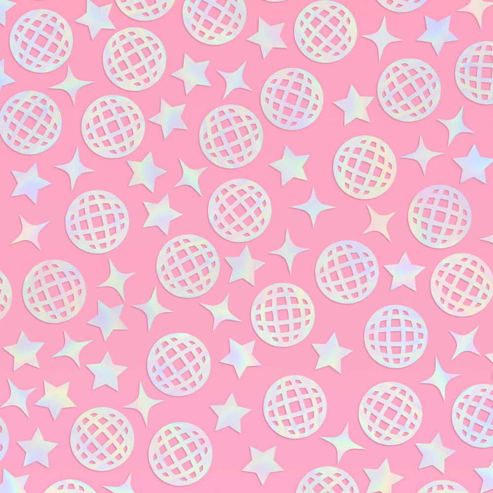 Disco Confetti - 200 pc iridescent foil confetti xo, Fetti confetti Disco Confetti - 200 pc iridescent foil confetti Bonjour Fete - Party Supplies