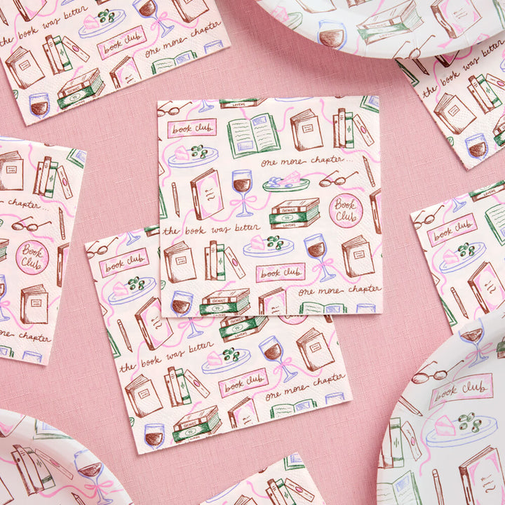 Book Club Napkins - 25 paper napkins - Bonjour Fête 